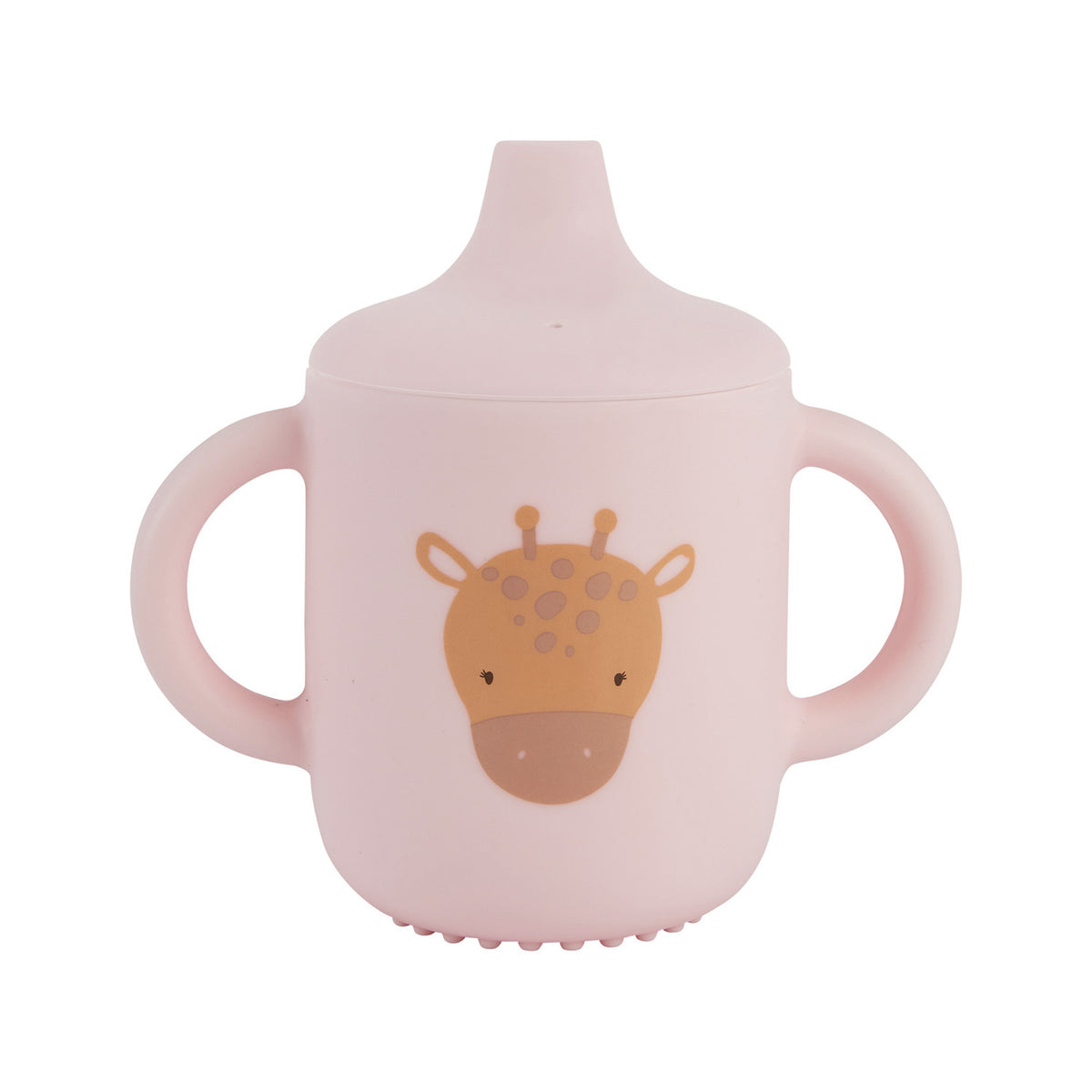 2PK Splosh Baby Giraffe Silicone Sippy Cup w/ Handles 12cm Pink 0+