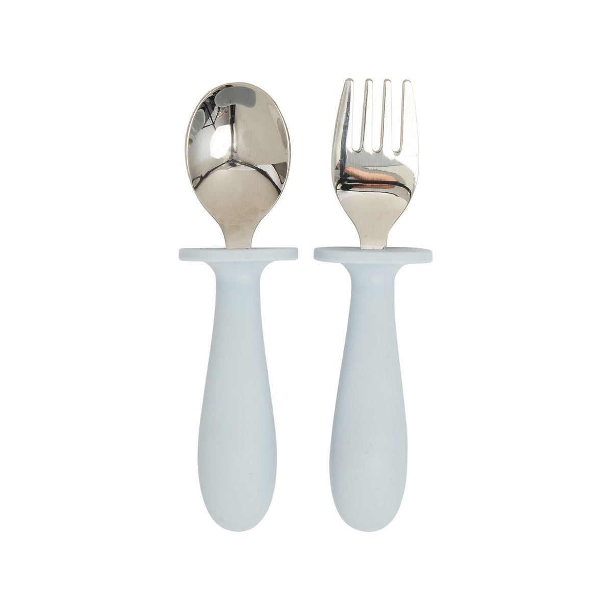 2x 2pc Splosh Baby Lion Stainless Steel Silicone Cutlery Set Blue 0+