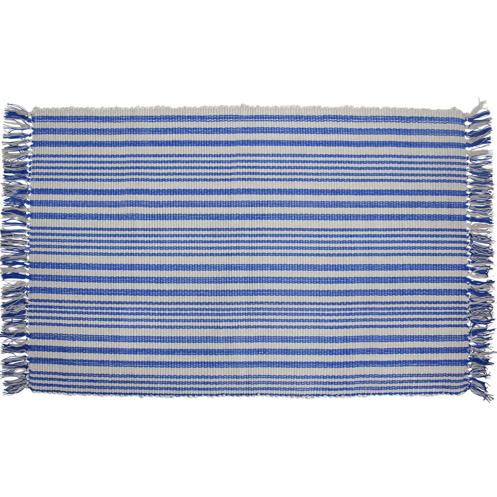 2PK LVD Thick Weaved Cotton Super-Absorbent Mat Floor Rug 60x90cm Marine