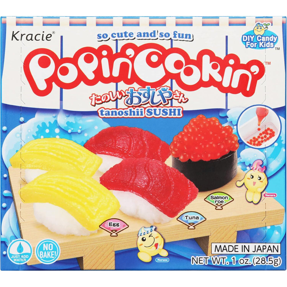 3PK Kracie Popin' Cookin' DIY Sushi Japanese Candy Confectionery
