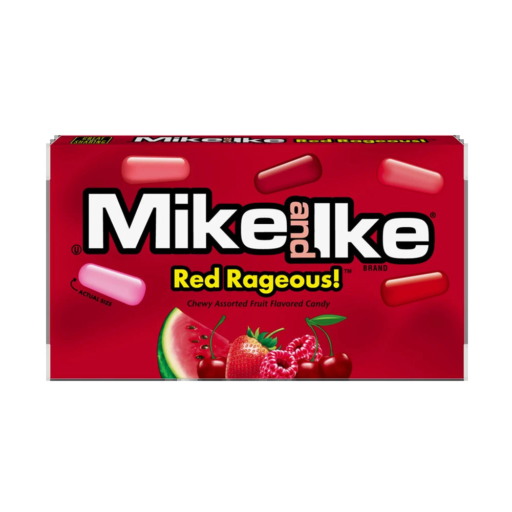 6PK Mike & Ike Red Rageous Confectionery Candy Lollies 120g