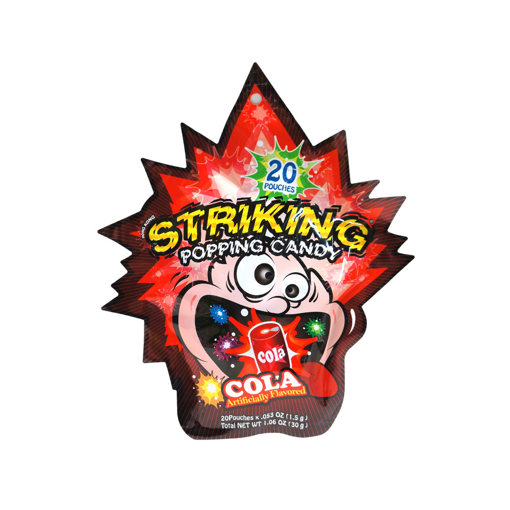 6PK Striking Popping Candy Cola Confectionery Lollies 30g