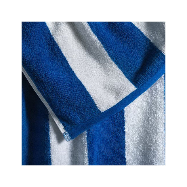 Canningvale Striped Cabana 160cm Cotton Terry Beach Towel - Royal