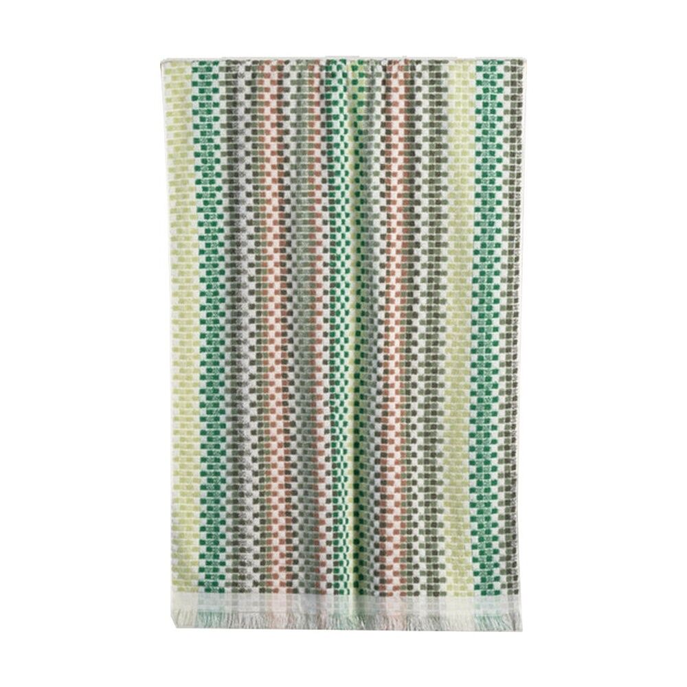 2PK Canningvale Positana Terry Beach Towel Checkers Olive Green 80x160cm