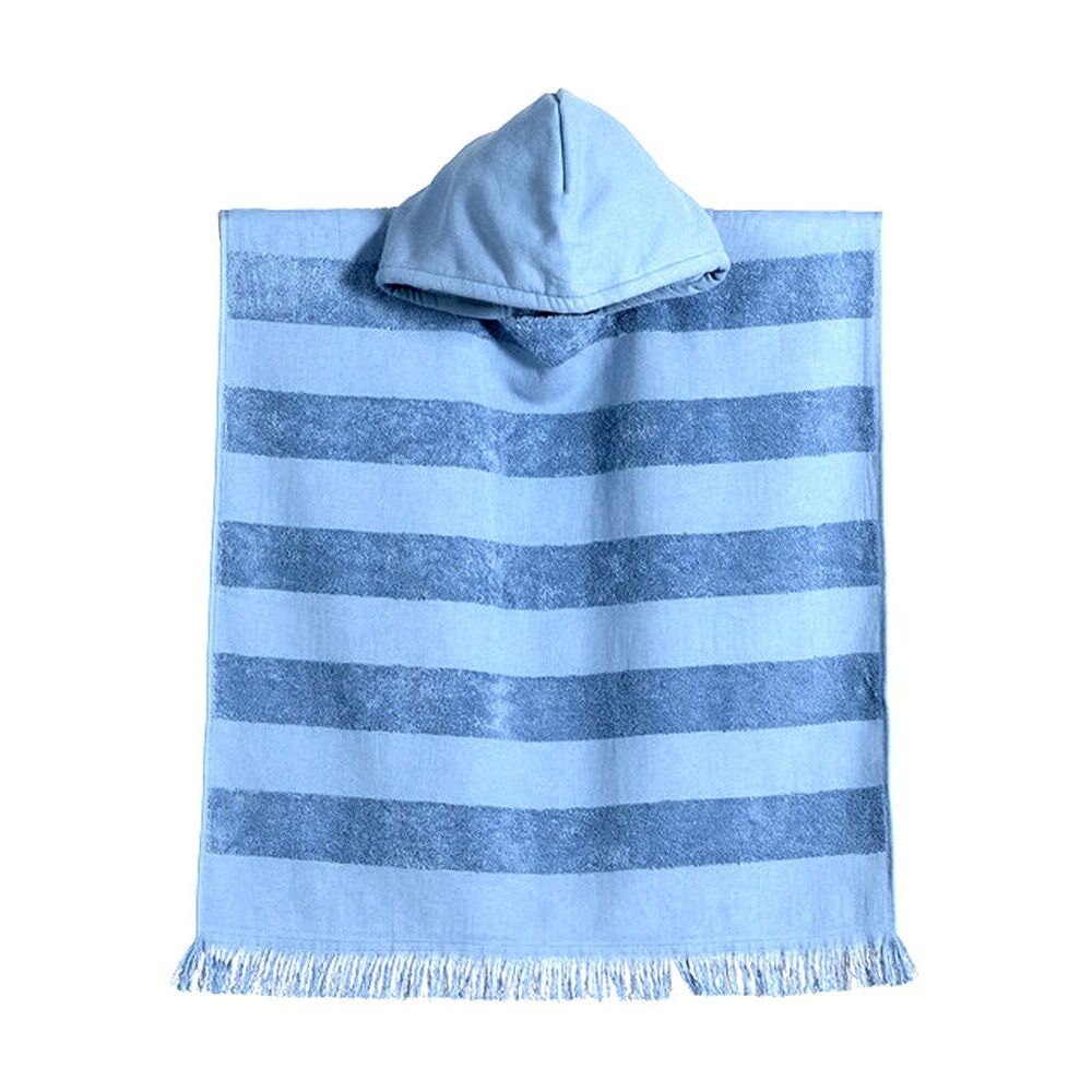 Canningvale Capresi Kids/Childrens Hooded Beach Towel Blue Stripe 3Y+