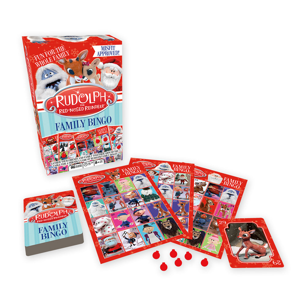 Aquarius Rudolph The Red-Nosed Reindeer Family Bingo Card Game 8y+