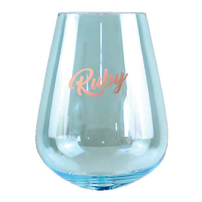 2pc Ruby Stemless 13cm/600ml Wine Glass Drinking Tumbler Set