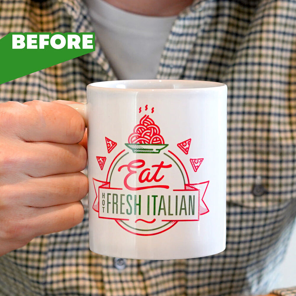 2PK Bubblegum Stuff Eat Fresh Italian Heat Changing Mug 8Y+;