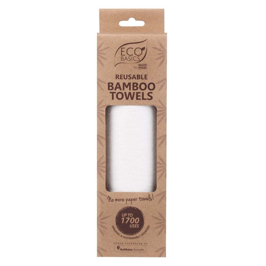 20pc Eco Basics Reusable/Biodegradable Bamboo Towel