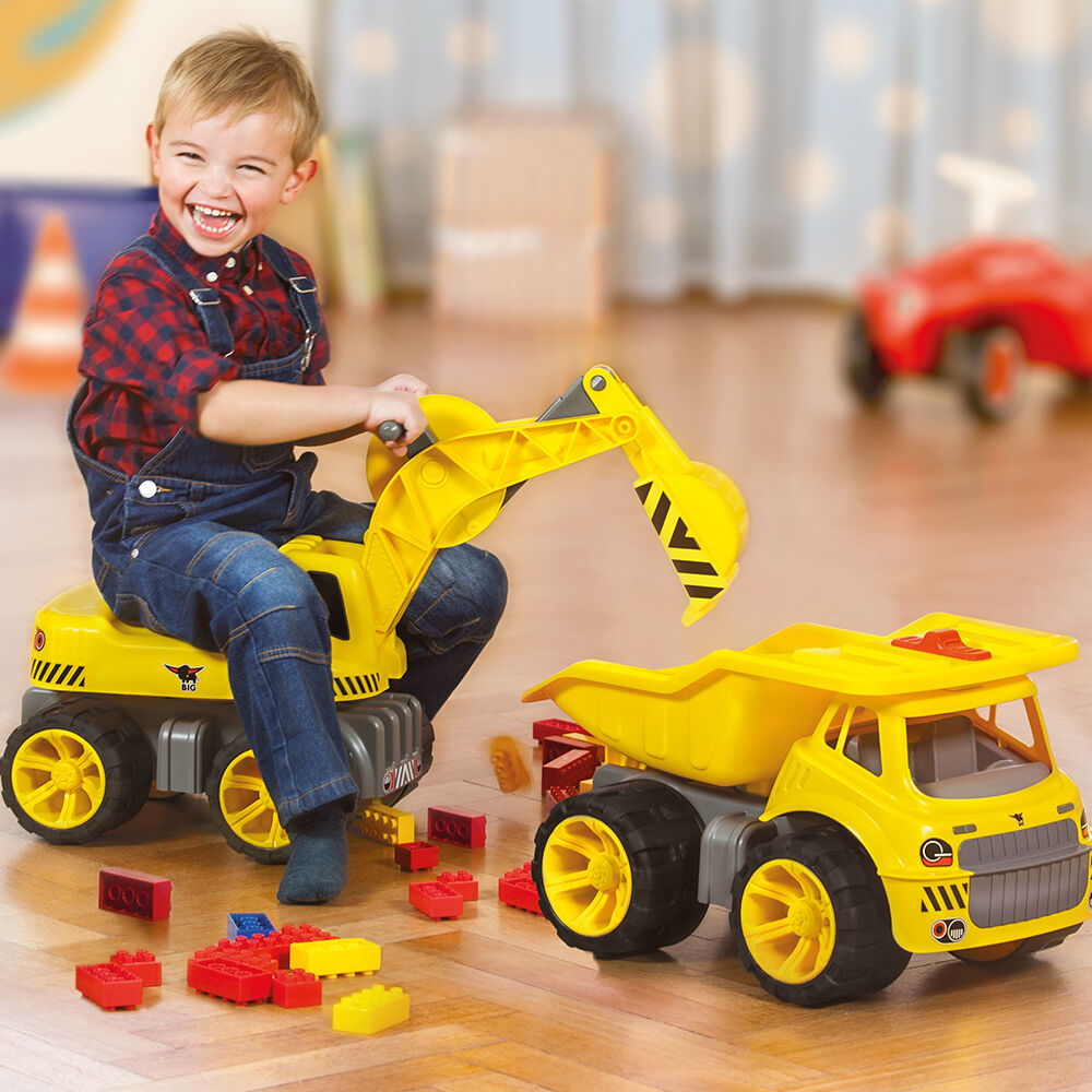 Big Power Worker Maxi-Digger Kids Rid-On Toy Truck 3y+