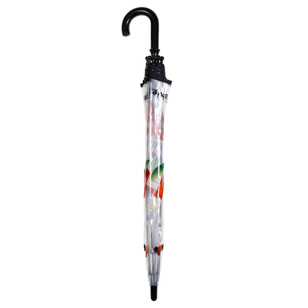 Bobbie J Clear Kids Sport Ball Print Rain/Wind Umbrella 3+