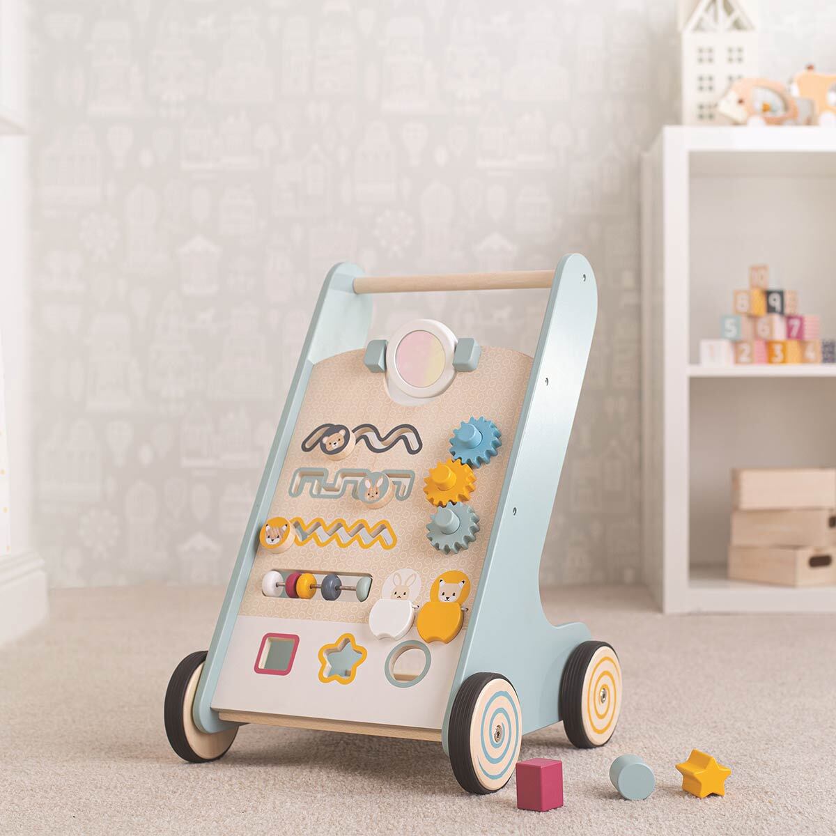 Bigjigs Toys 50cm FSC Activity Walker Kids Wooden Toy 12m+