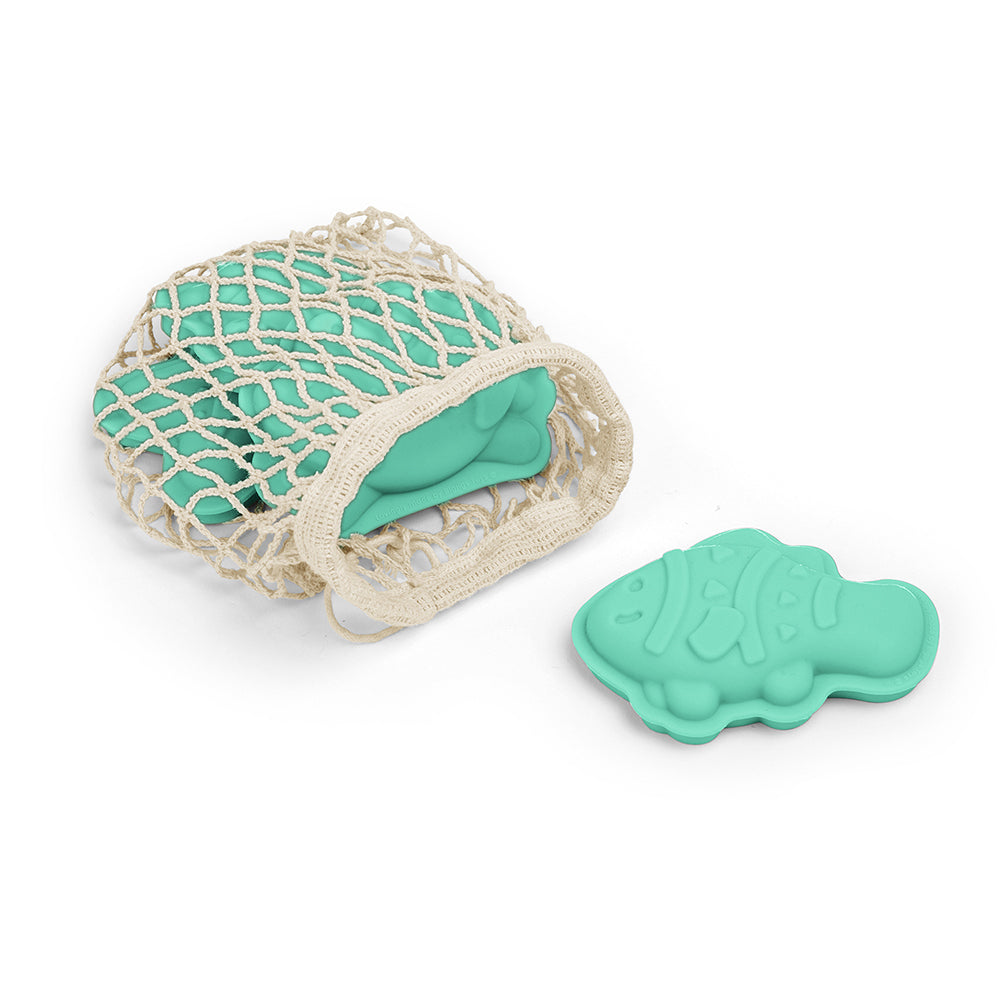 2x 4pc Bigjigs Toys Sand Mould Set Kids Toy Eggshell Green 18m+