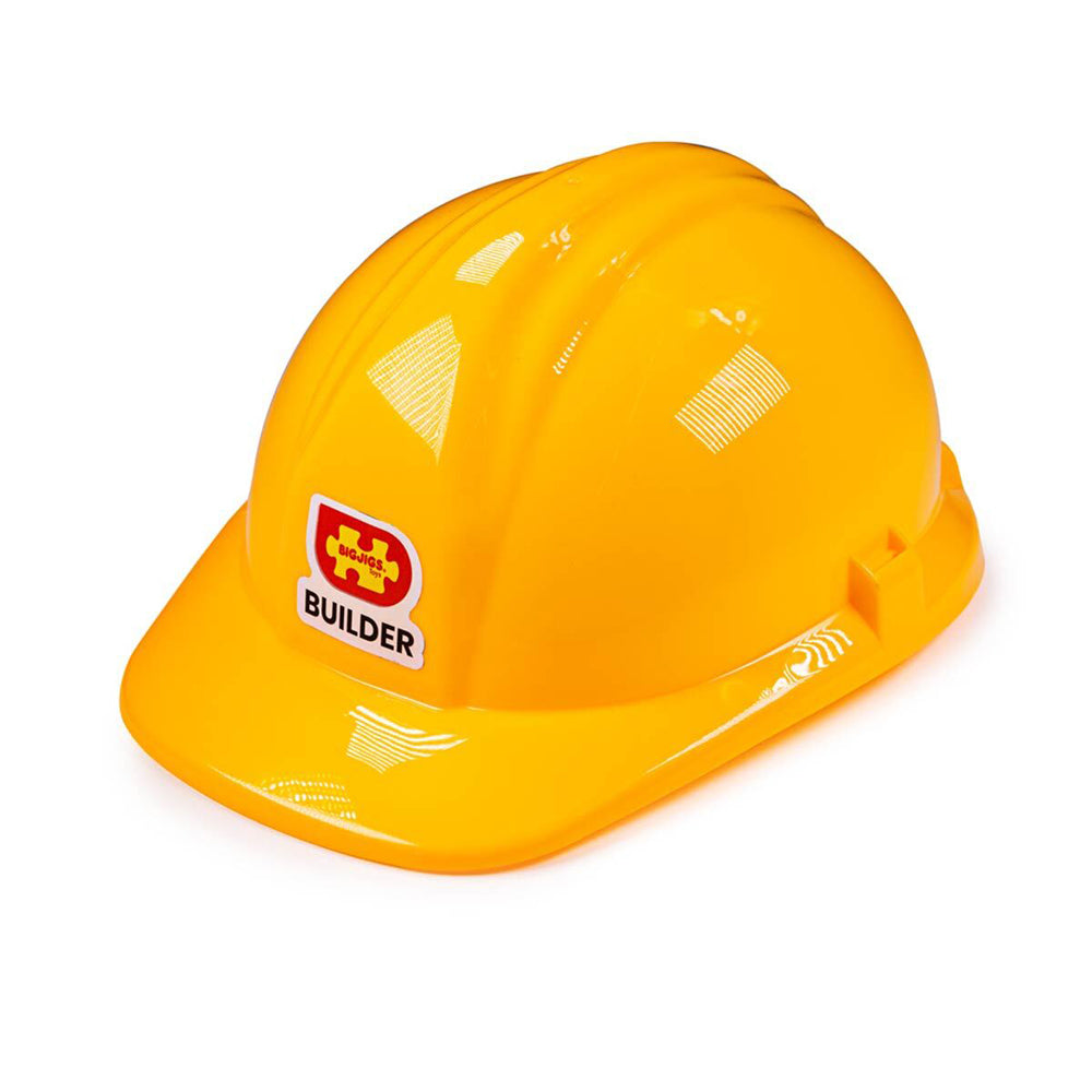 2PK Bigjigs Toys Firefighter & Builder's Helmet Kids Pretend Toy Set 3y+