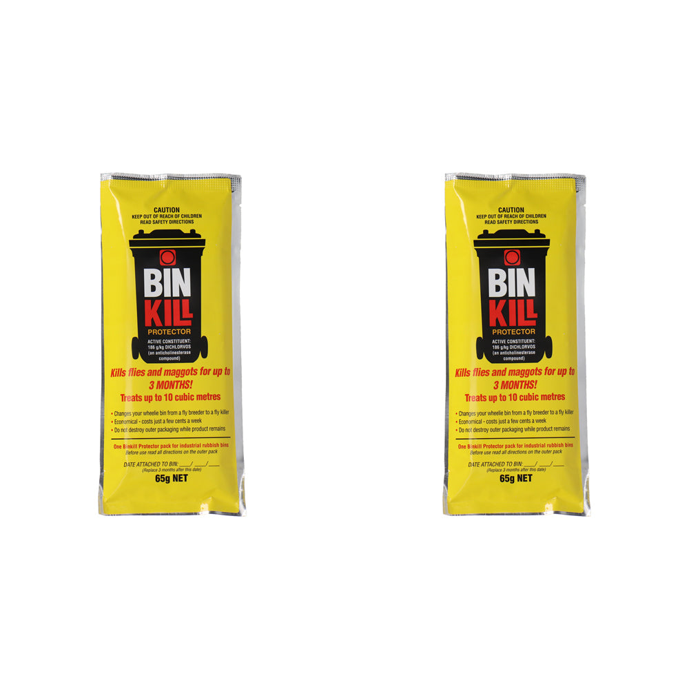 2PK Binkill 65g Commercial Waste Bin Cleaner Sanitizer