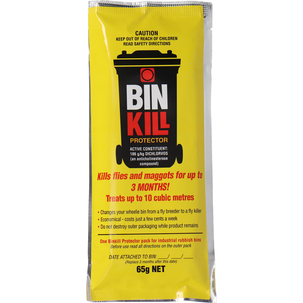 4PK Binkill 65g Commercial Waste Bin Cleaner Sanitizer