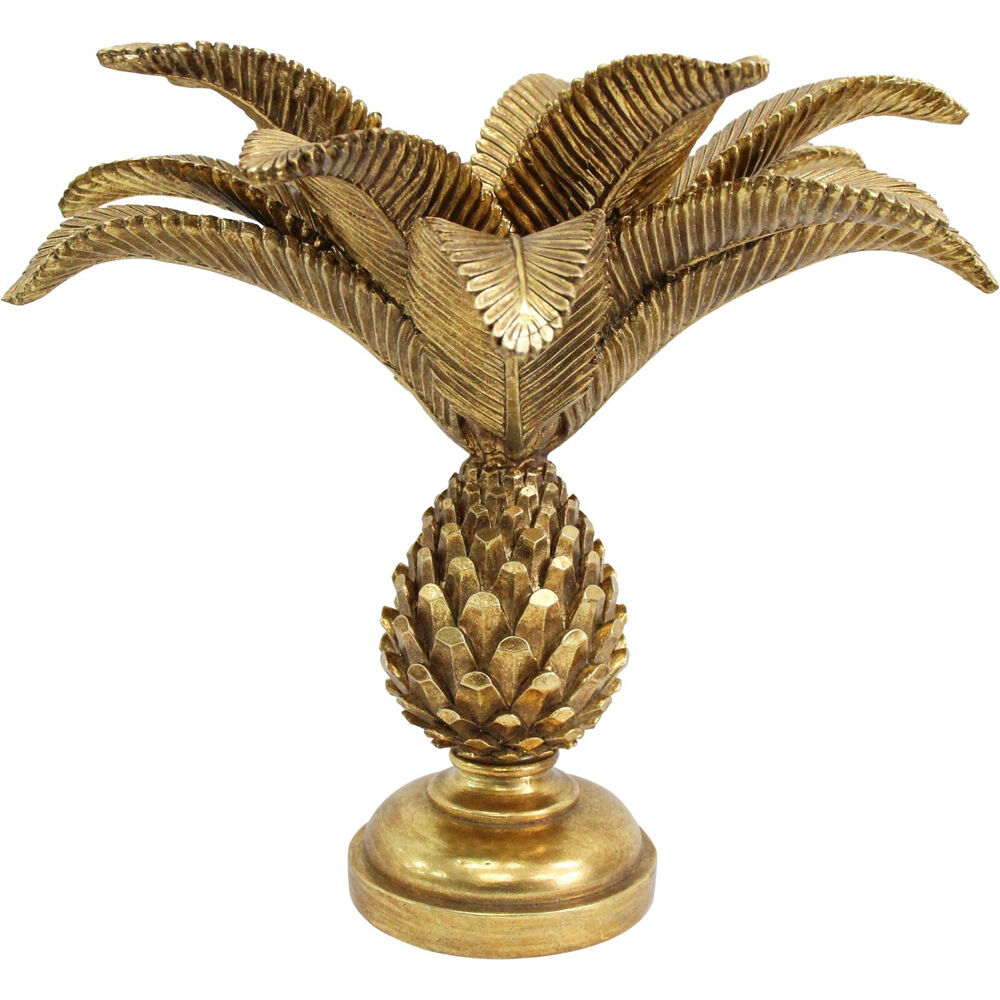 LVD Resin Candle Holder Large Pineapple Decoration 27x27x25cm Gold