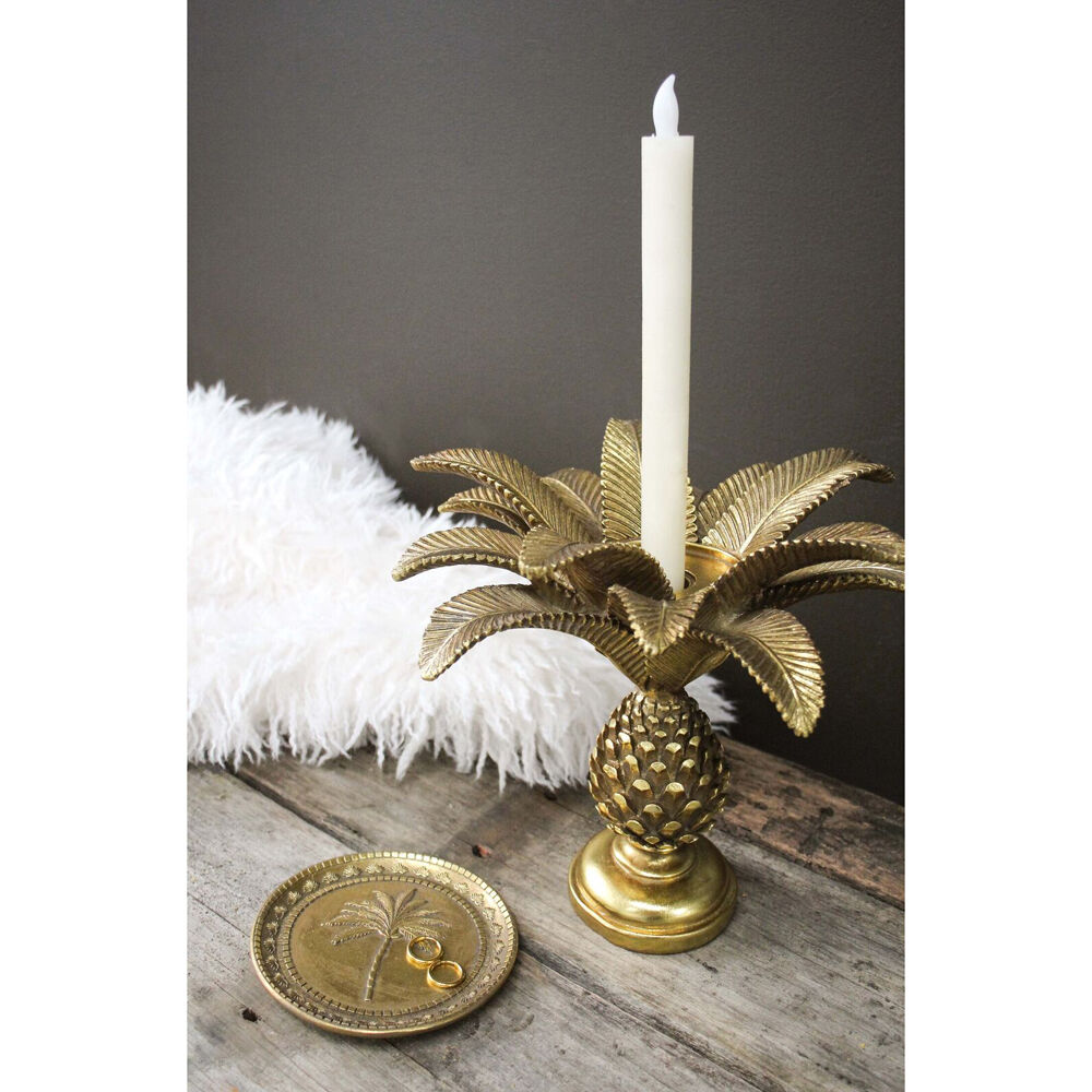 LVD Resin Candle Holder Large Pineapple Decoration 27x27x25cm Gold