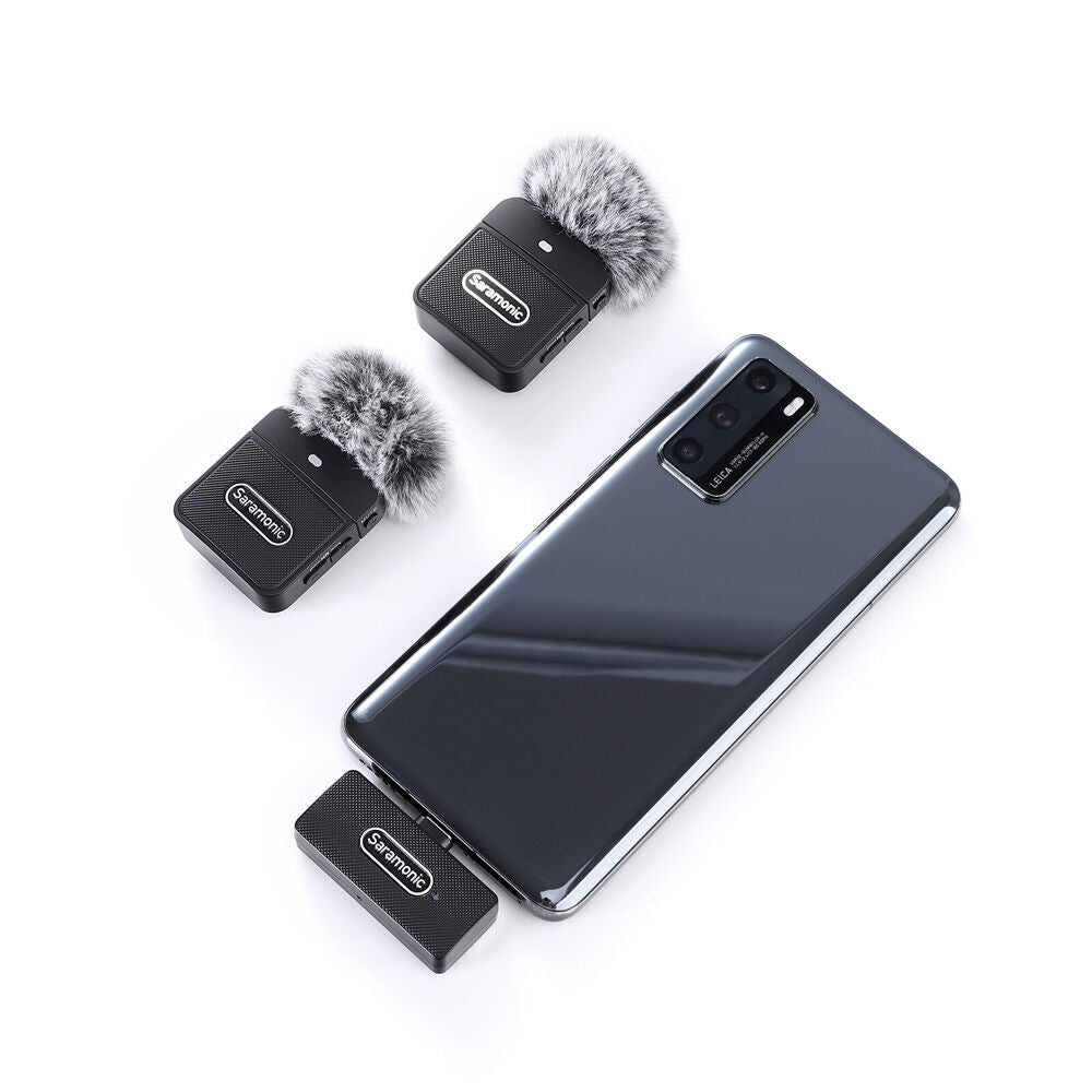 3pc Saramonic 2.4GHz Wireless Microphone System TX/RXUC For USB-C Devices