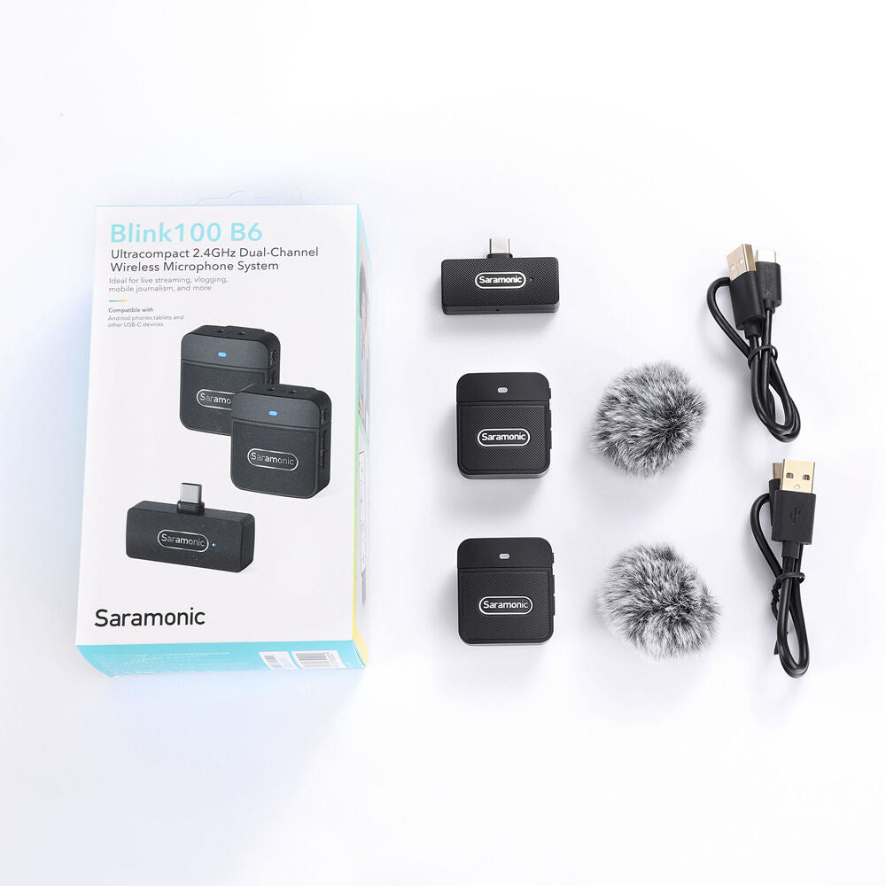 3pc Saramonic 2.4GHz Wireless Microphone System TX/RXUC For USB-C Devices