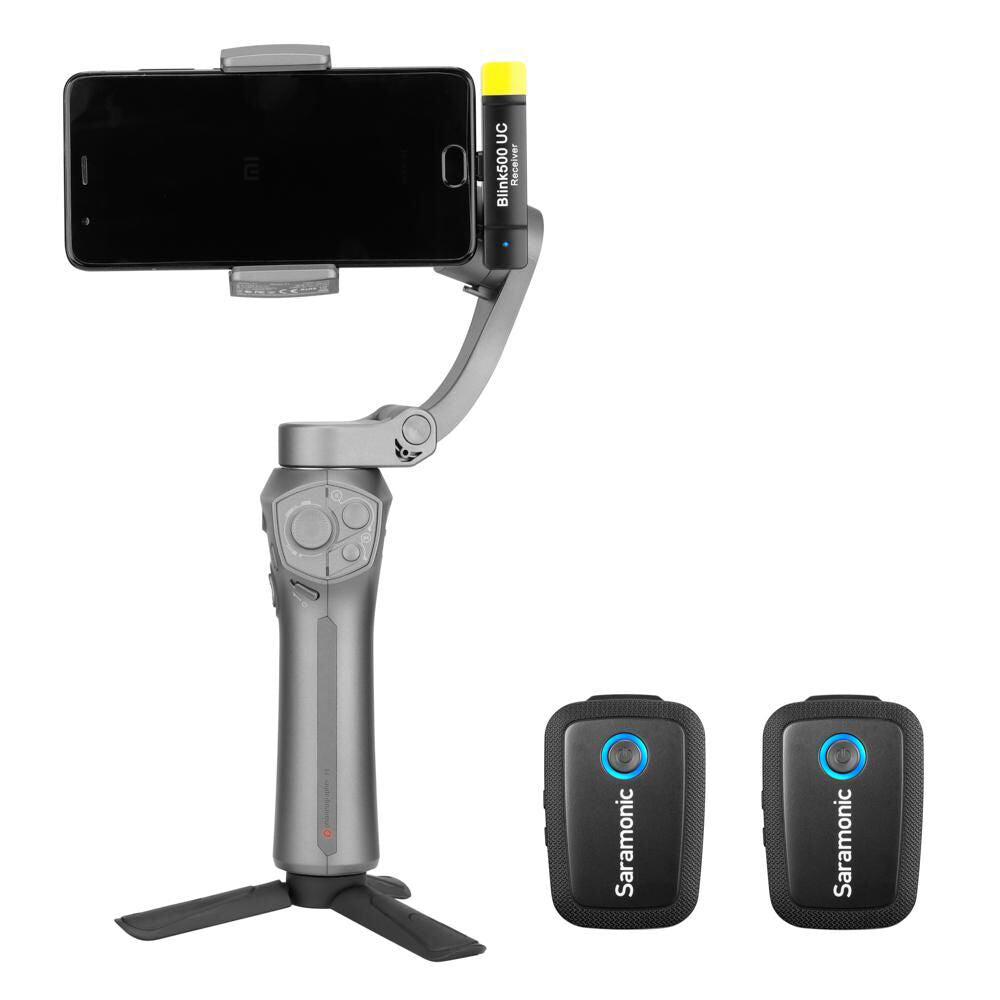 3pc Saramonic Lavalier Wireless Microphone TX/RXUC Kit For Smartphone Black
