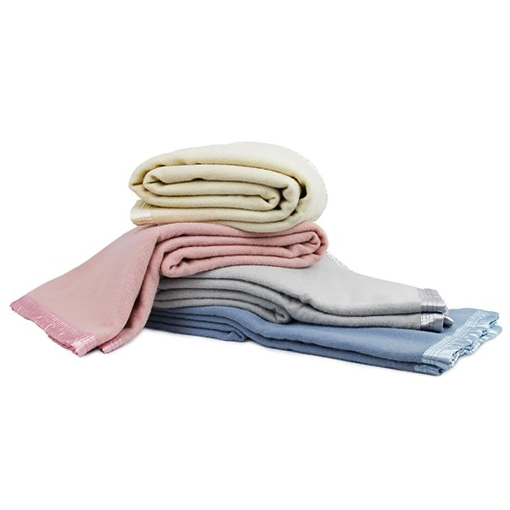 Onkaparinga Baby Wool Cot Blanket Cream
