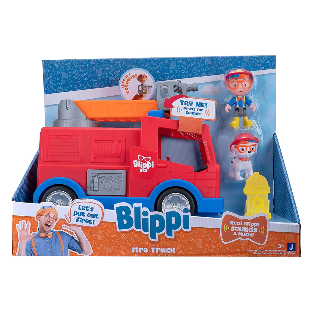 Blippi Feature Vehicle Fire Truck Kids Toy 3+