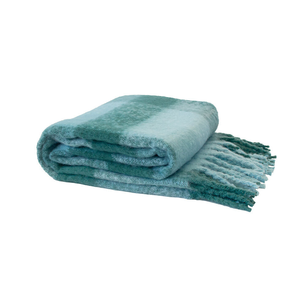 Bambury Cosmo Warm Sofa/Couch Blanket Soft Bedroom Throw 130x200cm Aqua