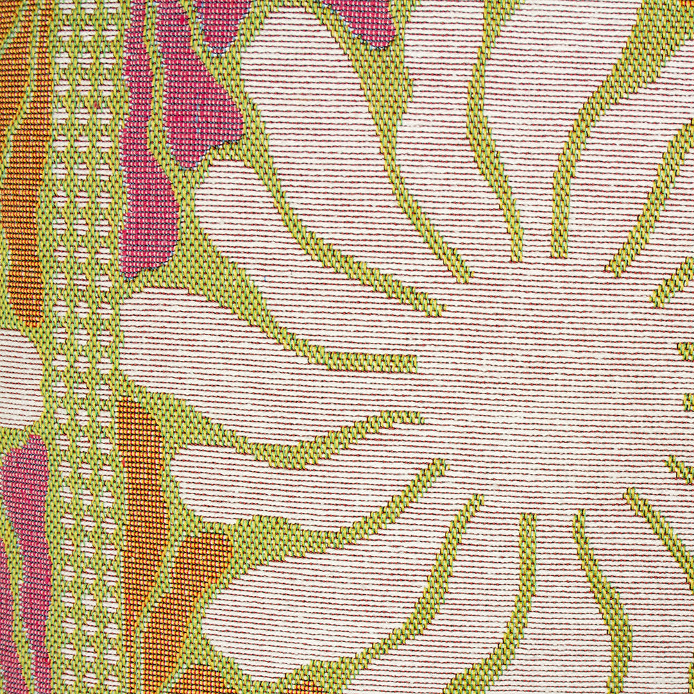Bambury Zinnia Poly/Cotton Square Cushion 50x50cm Sorbet