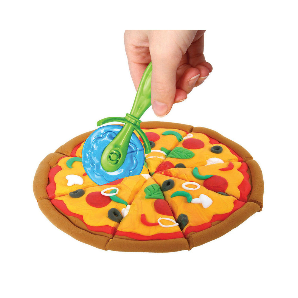 Play-Doh Air Dry Clay Pizza Parlour Set Mess-Free 5 Bright Colours Kids Kit 4y+