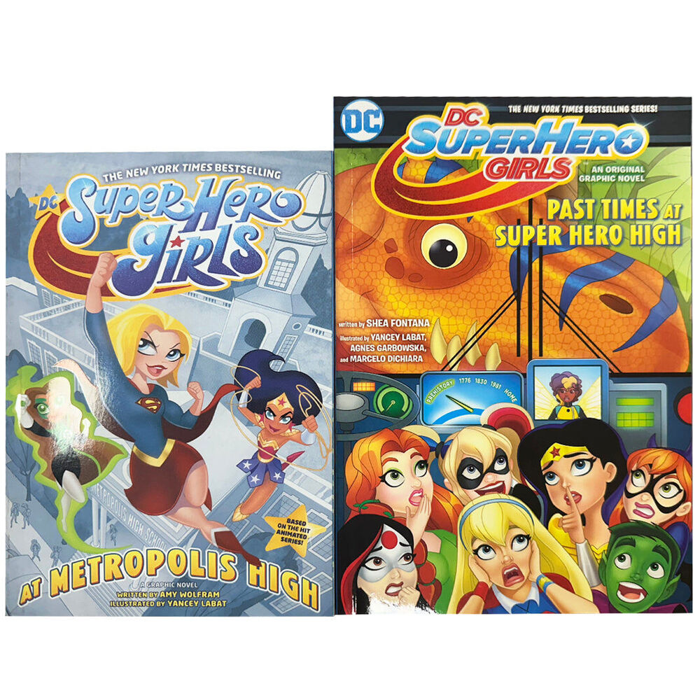 Super Hero Girls 3 Paperback Comic Book Set DC Publishing