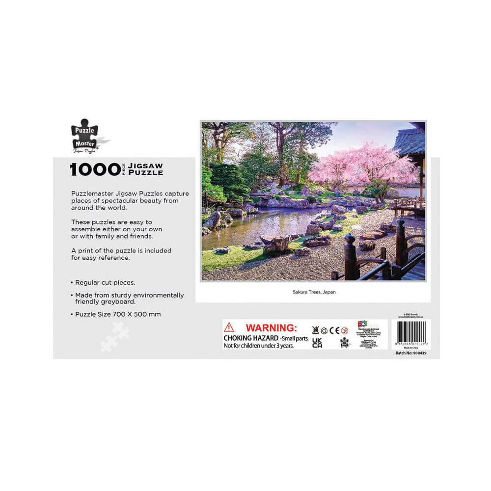 1000pc Puzzlemaster Jigsaw Puzzle Sakura Trees Japan Anti Glare Finish 12y+