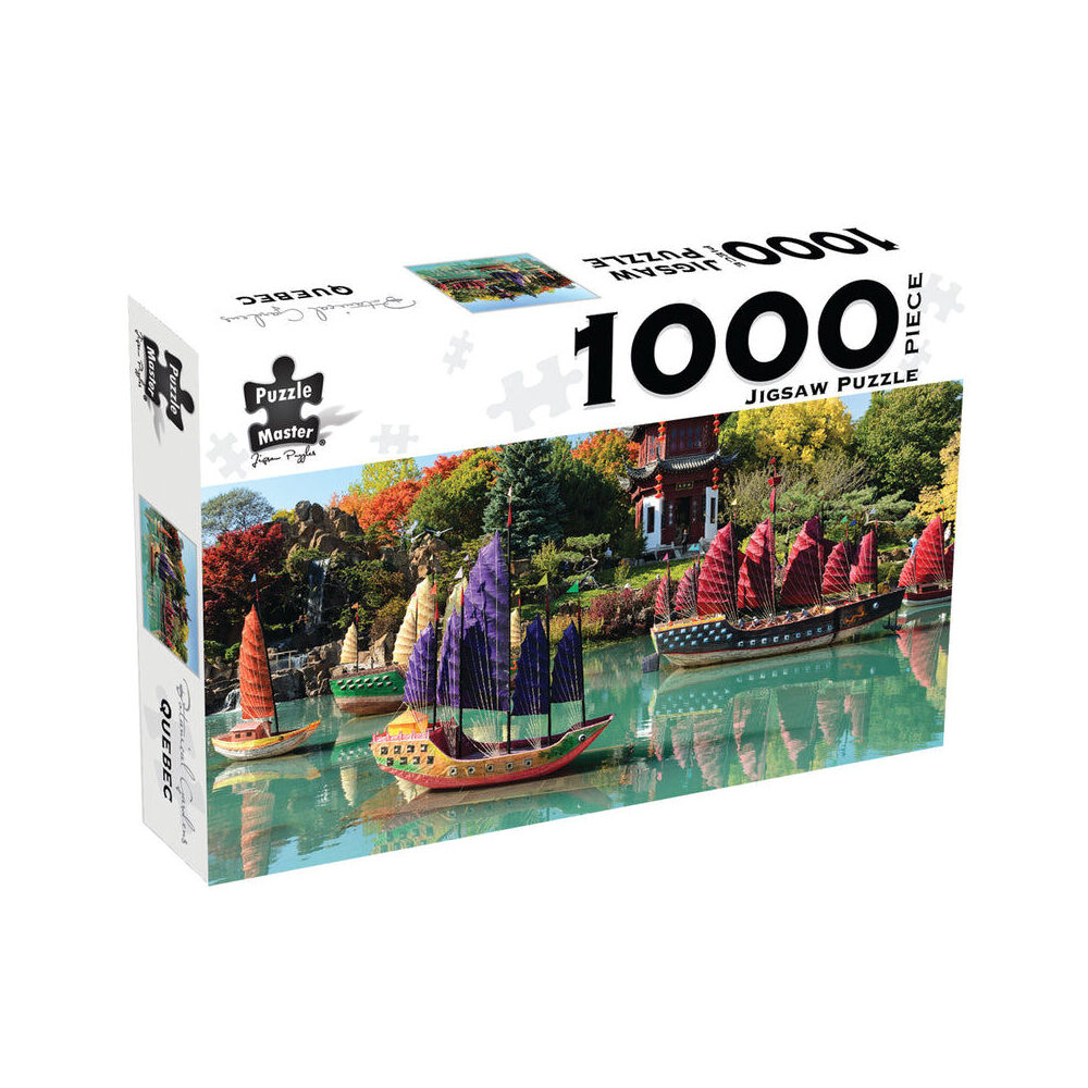1000pc Puzzlemaster Jigsaw Puzzle Quebec Serenity Harbour Scene 12y+