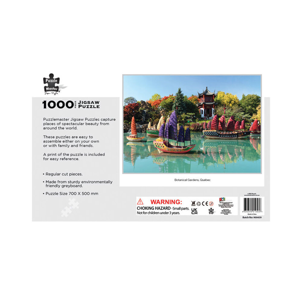 1000pc Puzzlemaster Jigsaw Puzzle Quebec Serenity Harbour Scene 12y+