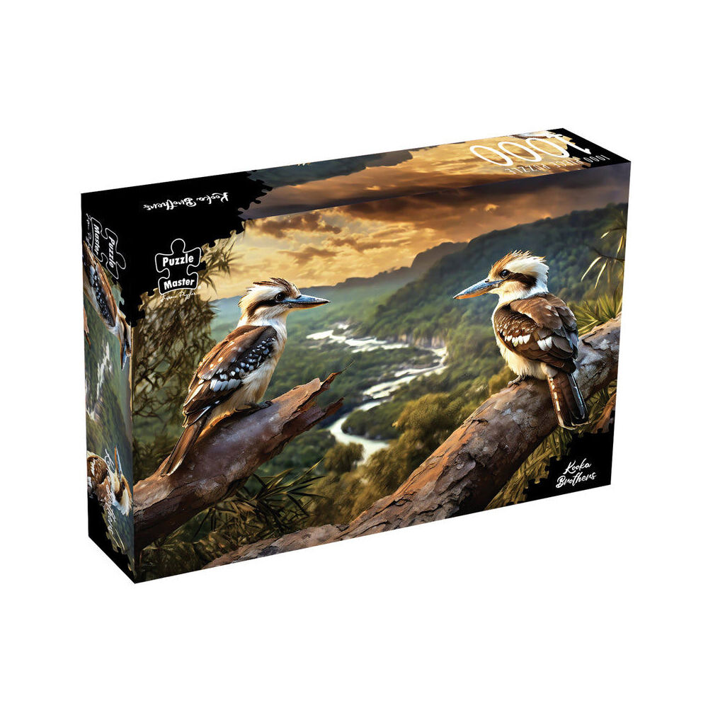 1000pc Puzzlemaster Jigsaw Puzzle Kooka Brothers Kookaburra Surreal Aussie 12y+