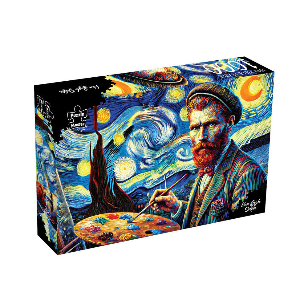 1000pc Puzzlemaster Jigsaw Puzzle Van Gogh Selfie Starry Nights 12y+