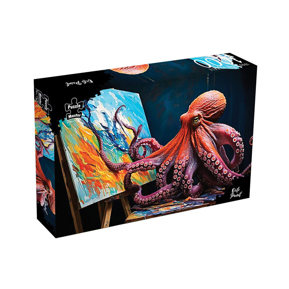 1000pc Puzzlemaster Jigsaw Puzzle Octo Paint Surreal Octopus Art 12y+
