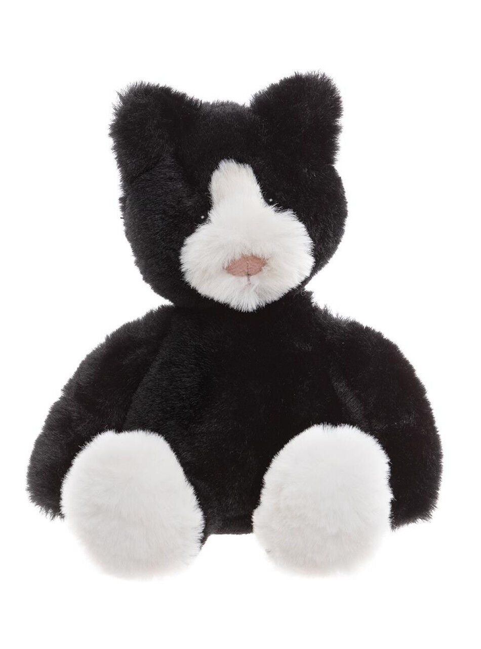 2PK Charlie Bears Puddy the Kitten Small Kids Plush Toy 0Y+ Black