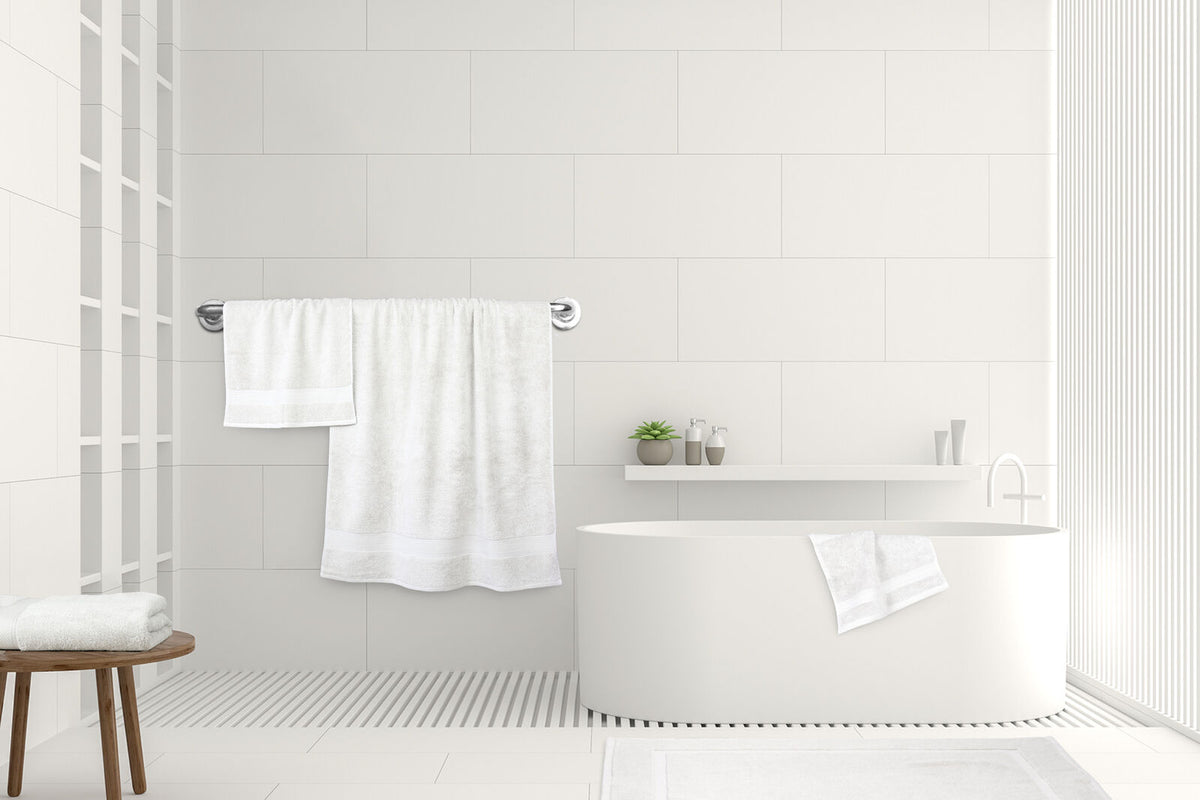 6PK Ardor St Regis Collection 50x80cm Bath Mat White
