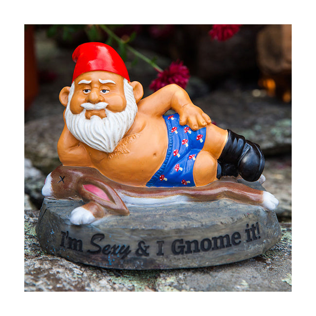 BigMouth Inc. 23cm The S*xy & I Gnome It Garden Gnome Ornament Decor
