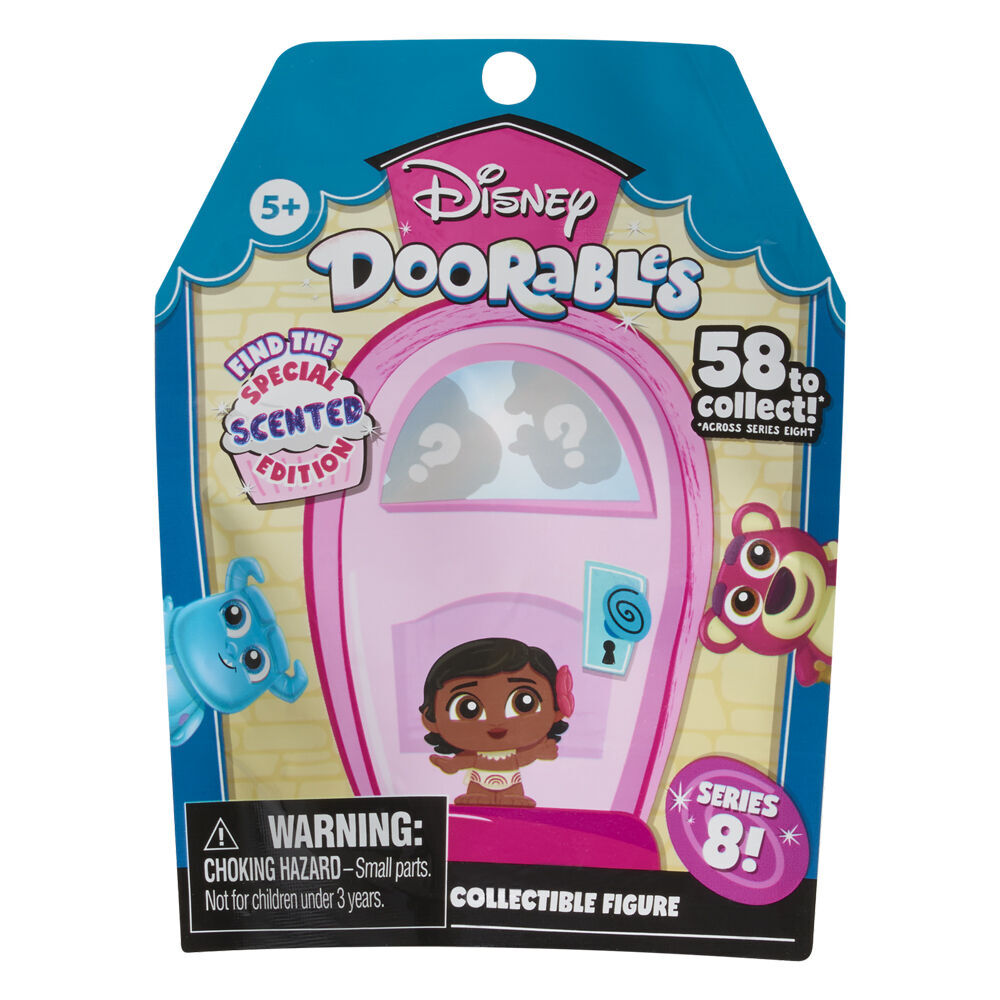 8PK Disney Doorables Collectible Figures Blind Bag S8 Assorted 5y+