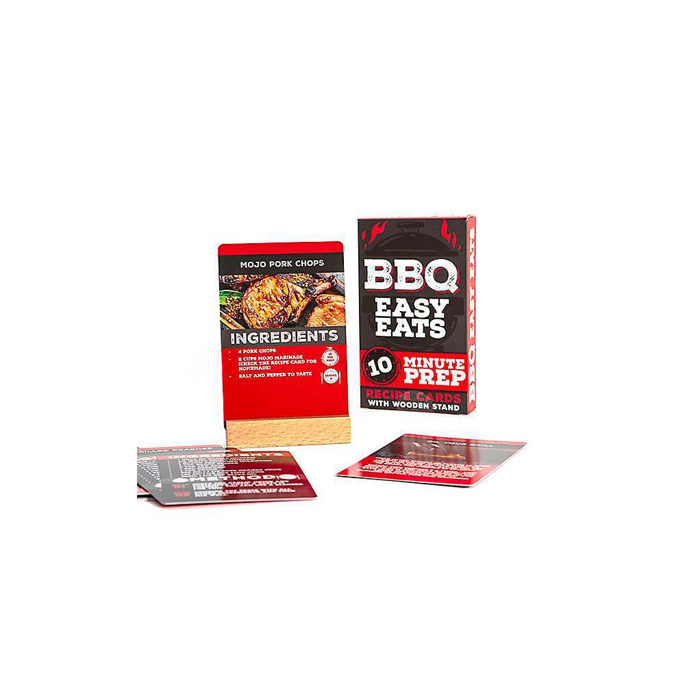 2PK Boxer Gifts Easy Eats BBQ Recipe Cards Home/Kitchen Cooking