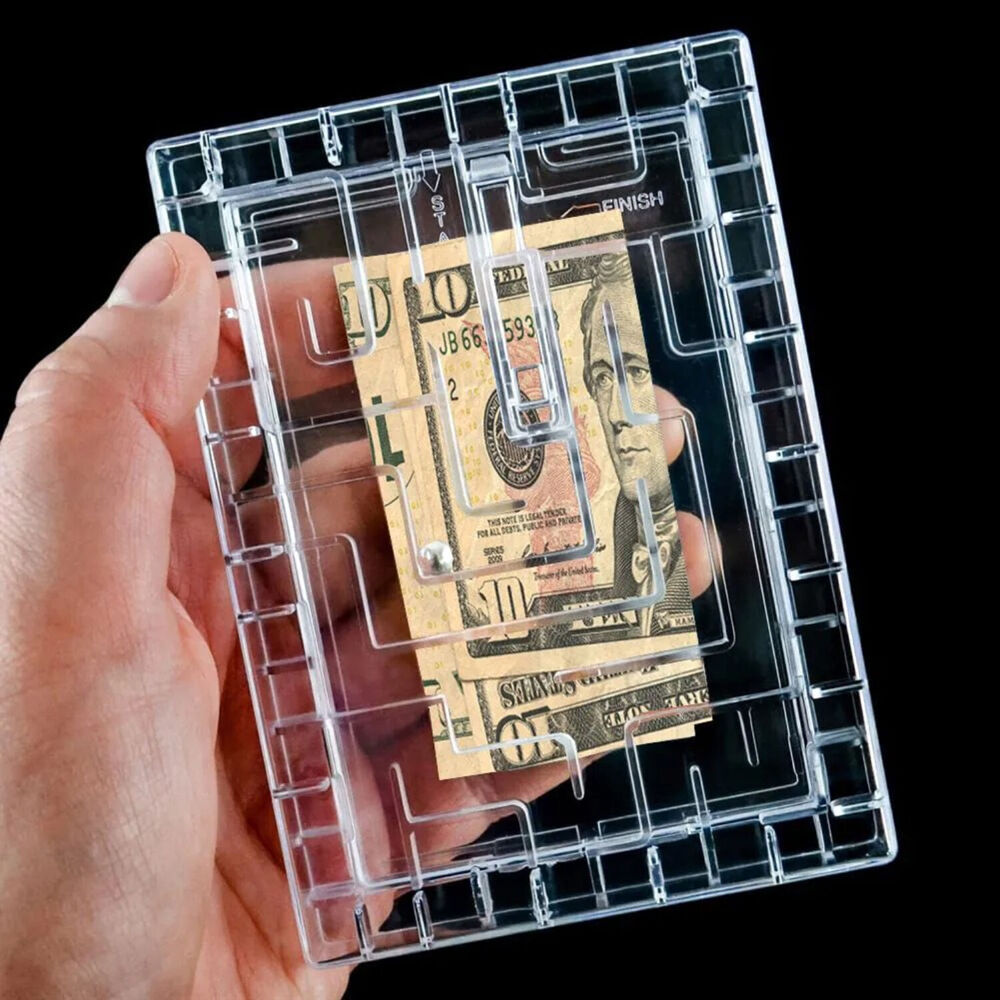 2PK Boxer Gifts Gift Card Escape Maze Puzzle Game 15x8cm - Clear 10y+