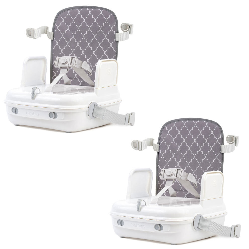 2PK BenBat YummiGo 2 in 1 Feed & Go Booster and Storage Case - Grey