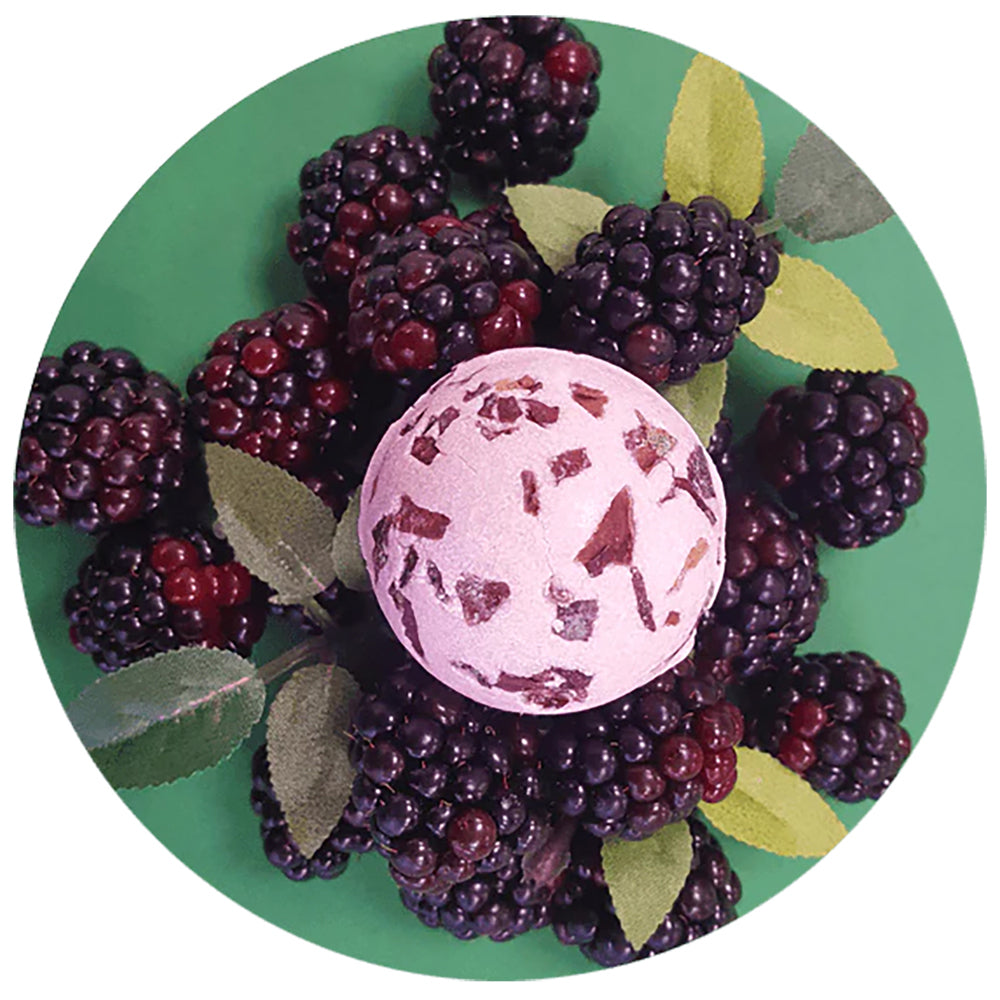 3PK Bomb Cosmetics Blackberry Bath Bomb Creamer Body Fragrance