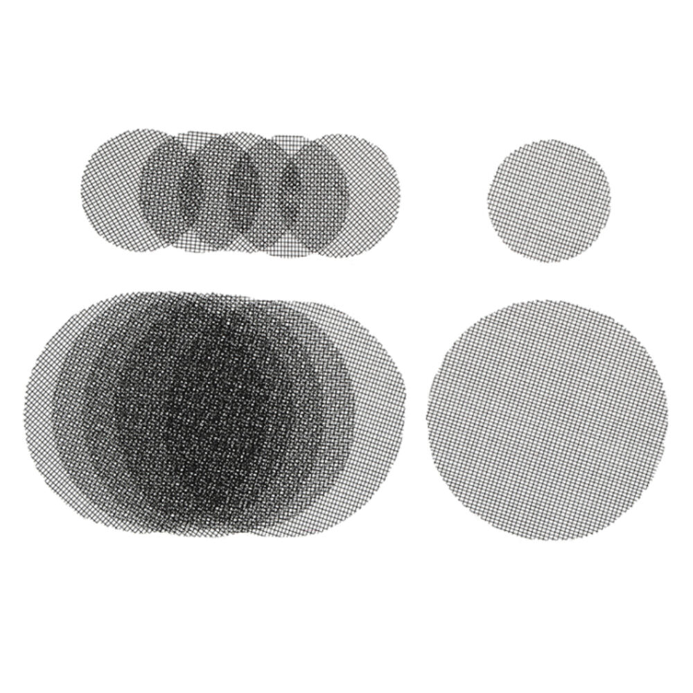 6x 12pc Esschert Design Bonsai Flower Pot Drainage Net Mesh Black