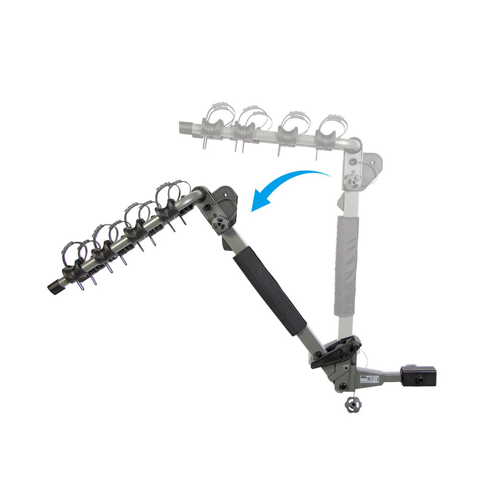 Buzzrack Buffalo H4 Hitch Mount 4-Bike Dual Arm Rack - Black