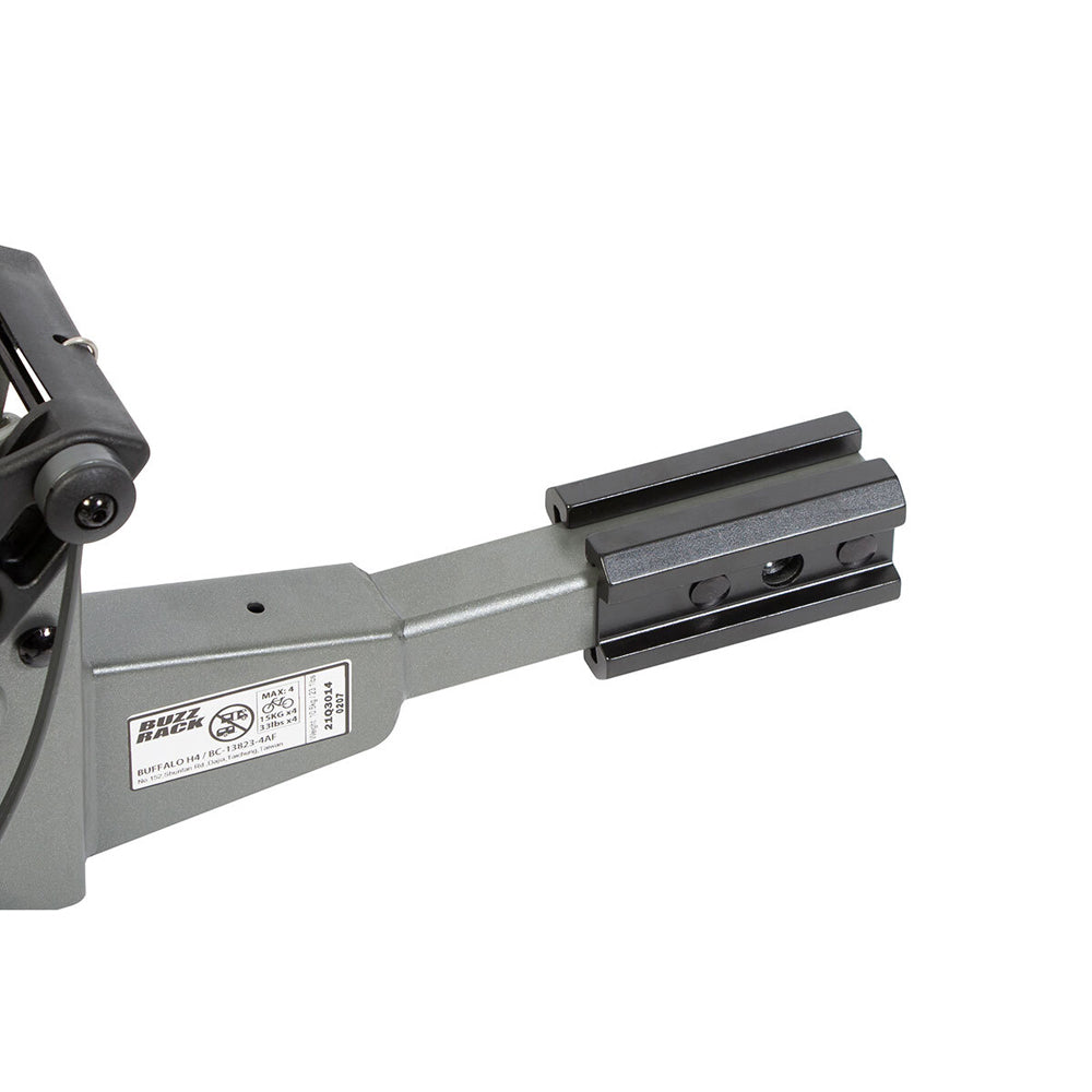Buzzrack Buffalo H4 Hitch Mount 4-Bike Dual Arm Rack - Black
