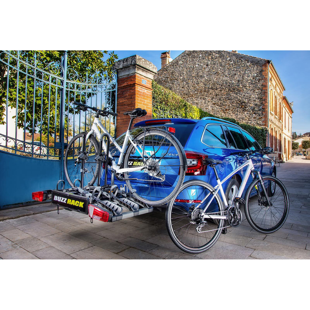 Buzzrack Eazzy 3 Tow Ball Mount 3-Bike Platform Rack - Black