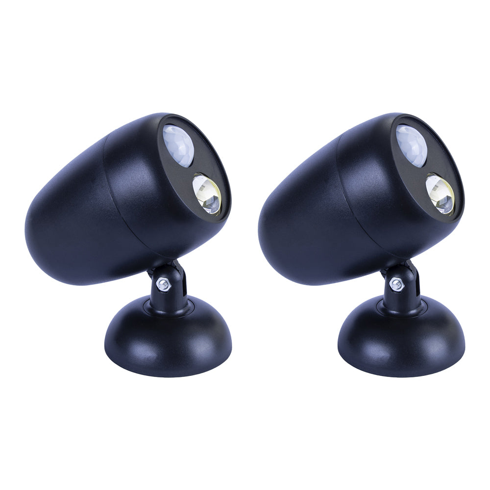 2PK Brillar COB LED Motion Activated Magnetic Back Spotlight